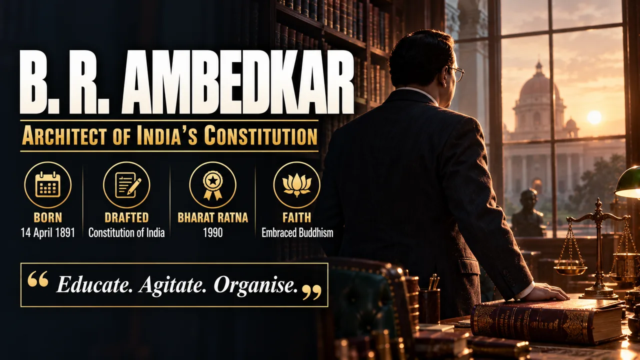 B. R. Ambedkar: Architect of India's Constitution and Social Reformer