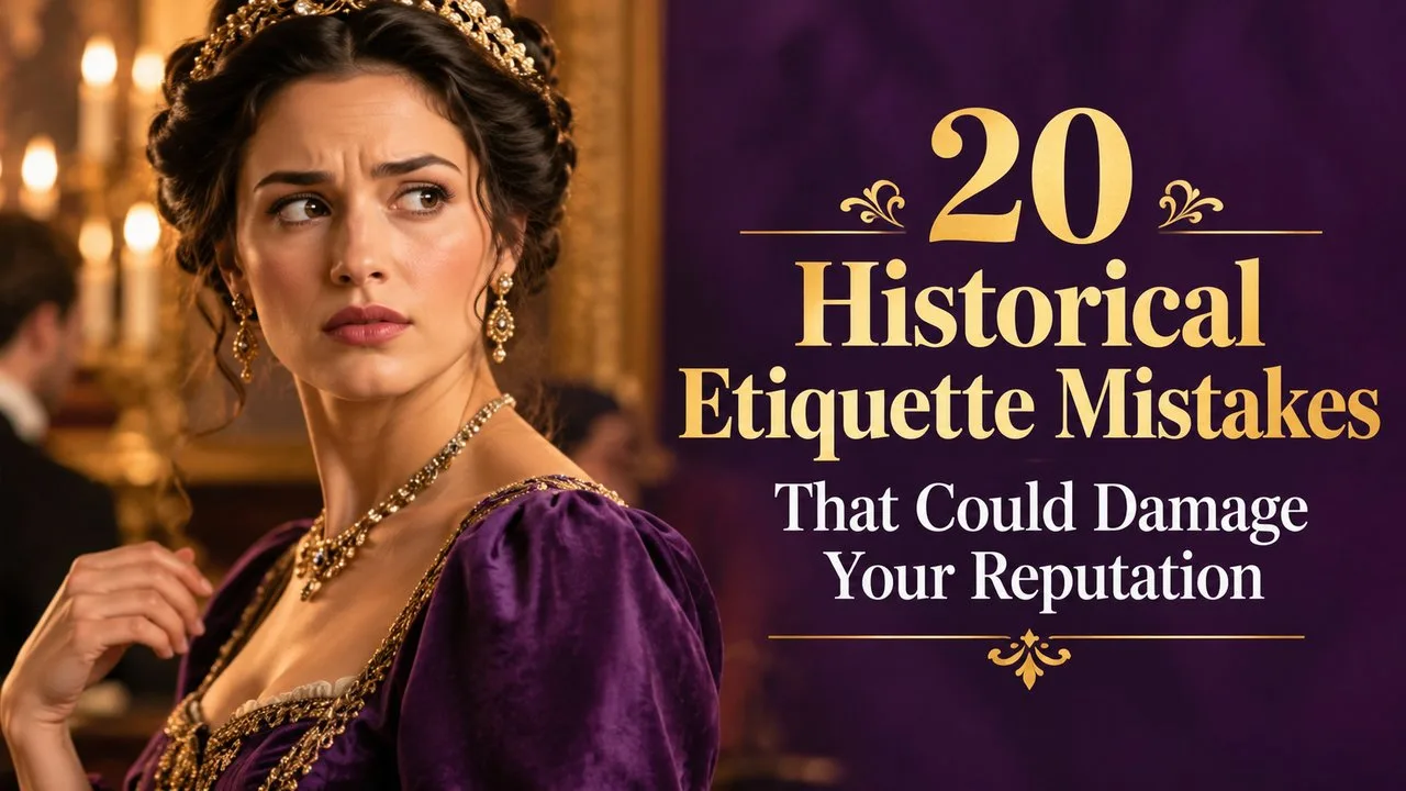 20 Historical Etiquette Mistakes That Could Damage Your Reputation