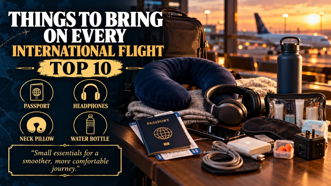 Things to Bring on Every International Flight: Top 10