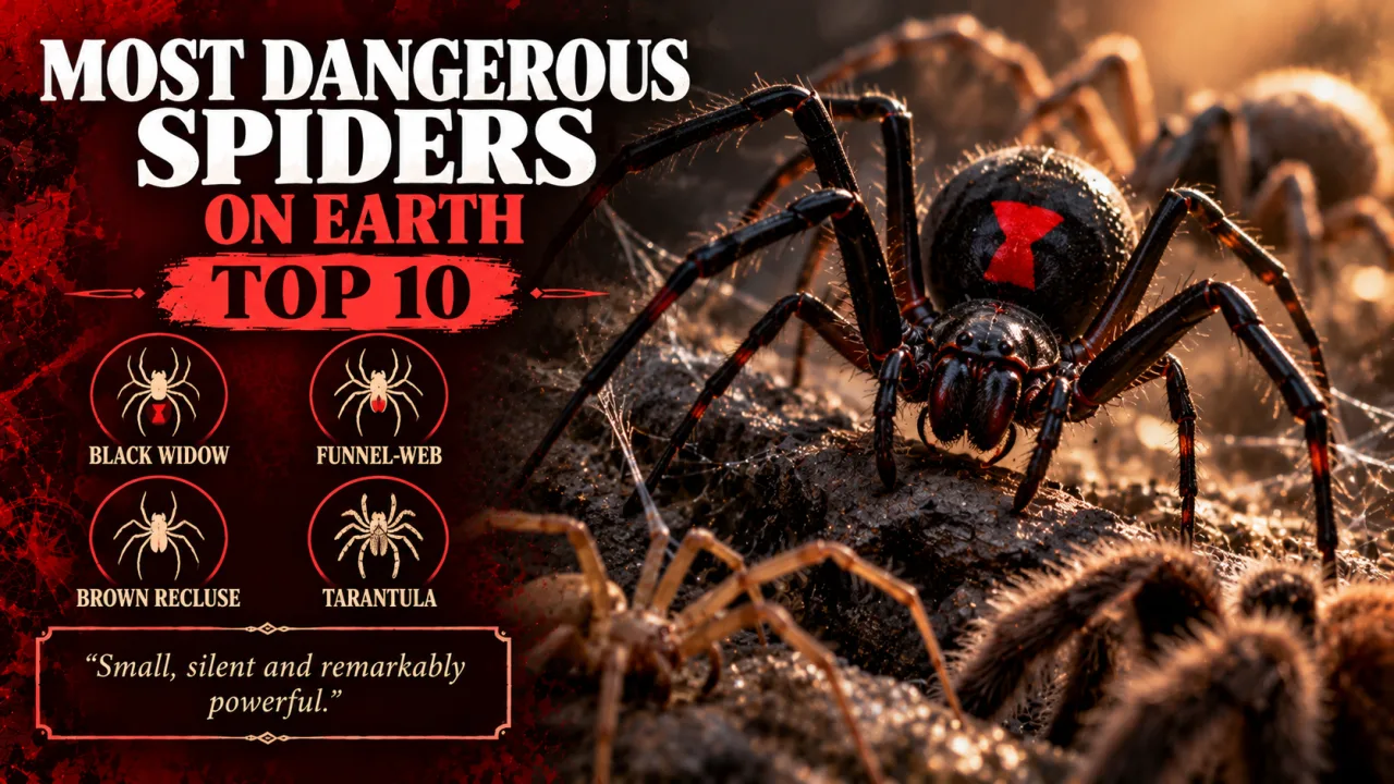 Most Dangerous Spiders on Earth: Top 10