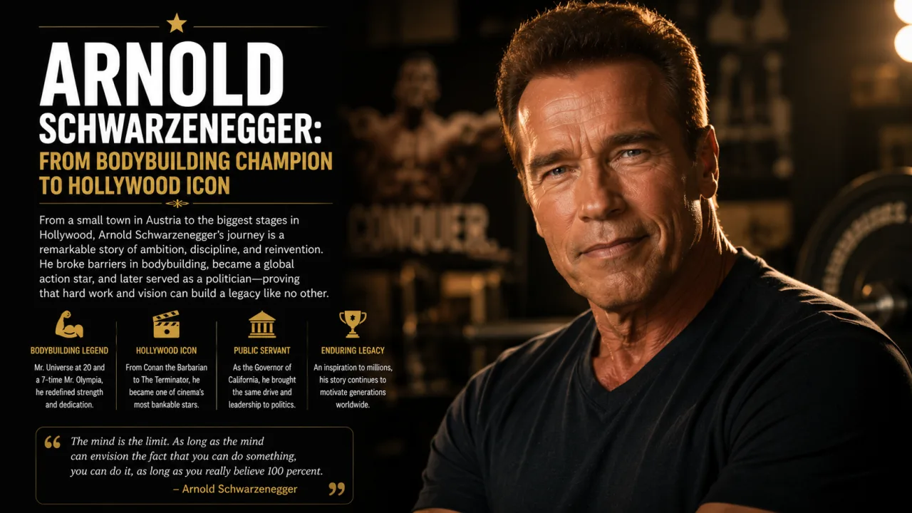 Arnold Schwarzenegger: From Bodybuilding Champion to Hollywood Icon