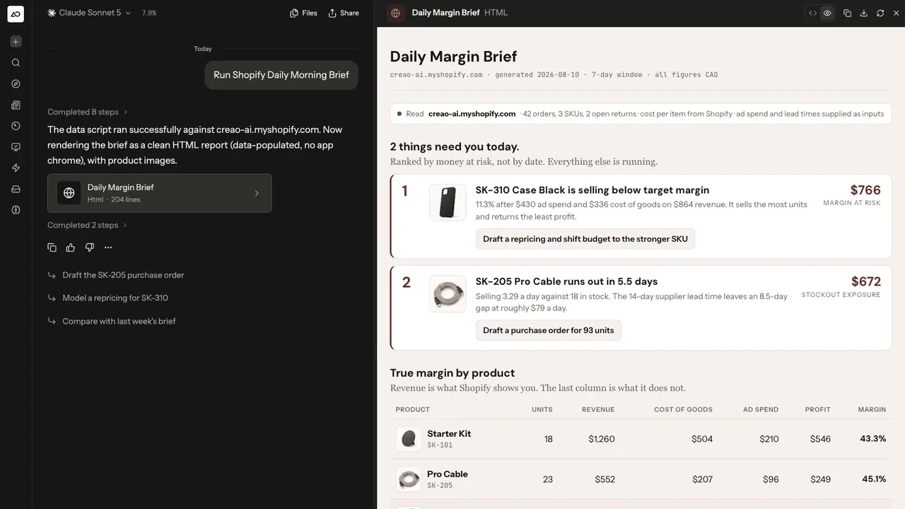 Creao AI Solutions for Ecommerce